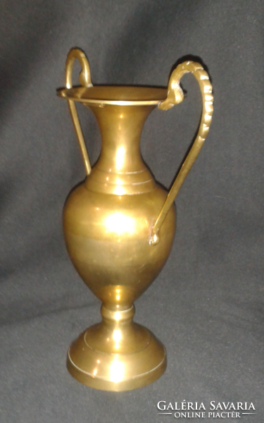 Old copper amphora vase