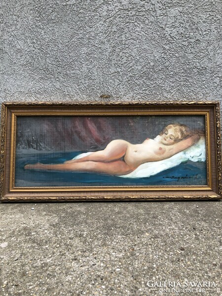 Nude painting by Károly Szegvár