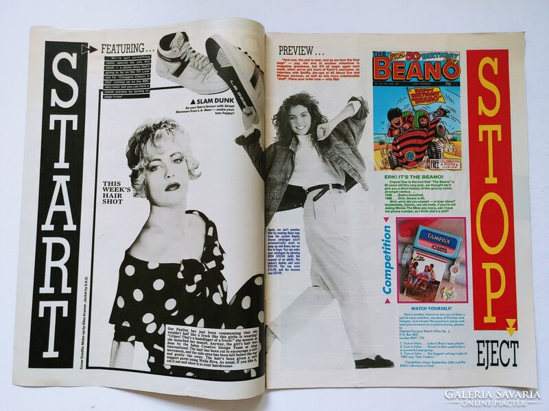Patches magazin 88/9/9 Philip Schofield + Mica Paris poszterek Hazell Dean