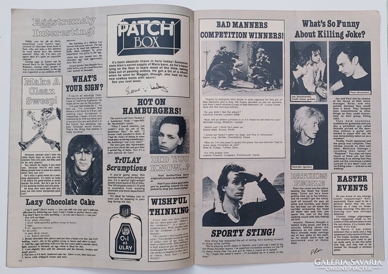 Patches magazin 81/4/25 Pretenders poszter Adam Ant Showaddywaddy