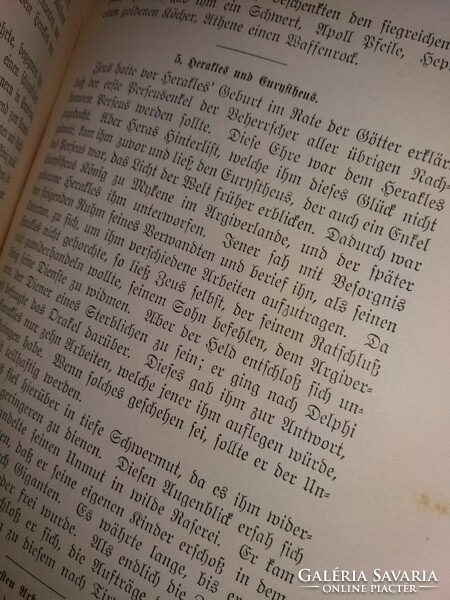 1935. Gustav Schwab :német nyelvű Legendák könyve ógermán betűvel szedve csodaszép litográfiákkal