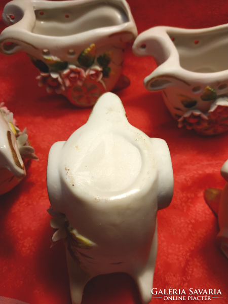 6 Pcs. Porcelain ornament, small bowl