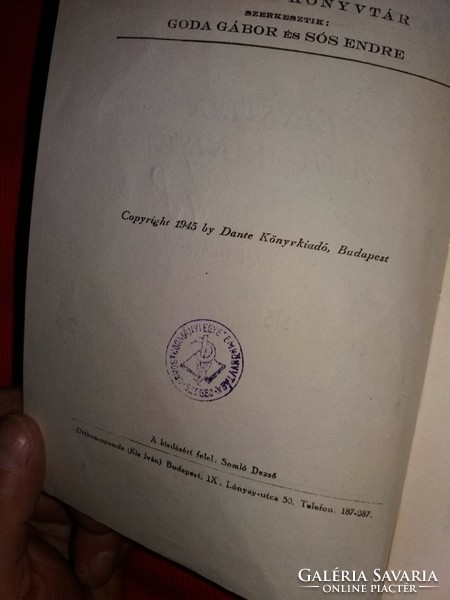 1945. Antal Gábor:Einstein, a humanista filozófiatörténeti könyv képek szerint Dante Könyvkiadó