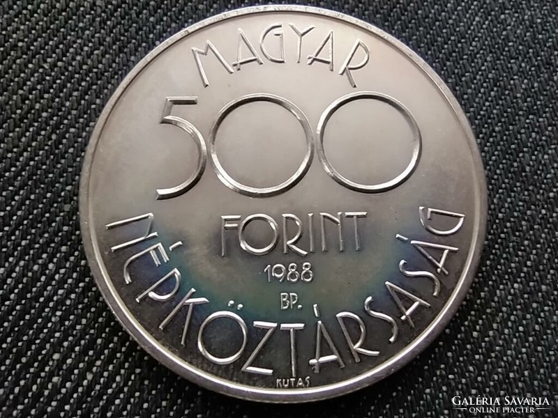 1990-es Labdarúgó VB - Olaszország .900 ezüst 500 Forint 1988 BP BU SZIVÁRVÁNYOS P (id34804)