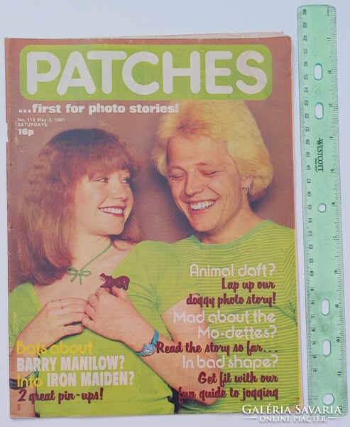 Patches magazin 81/5/2 Iron Maiden + Barry Manilow poszterek Mo-dettes