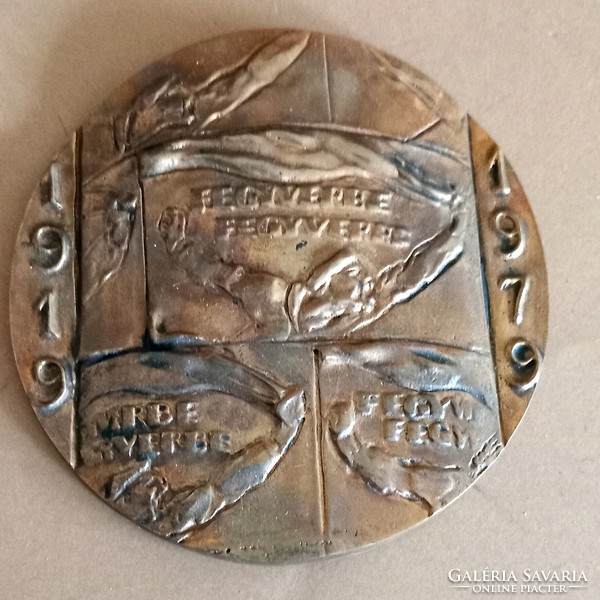 Bronze plaque 12 cm art deco negotiable