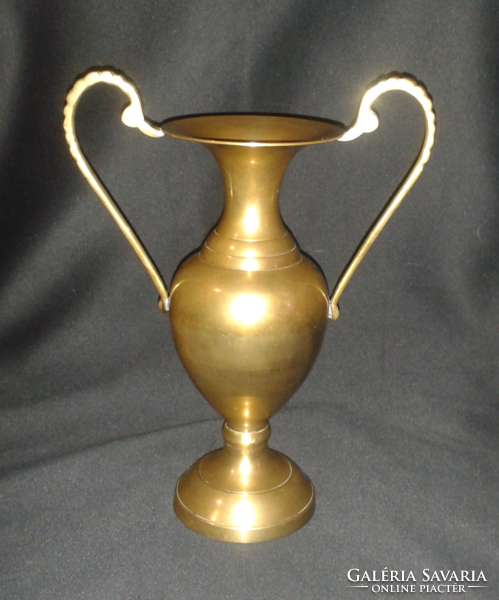 Old copper amphora vase