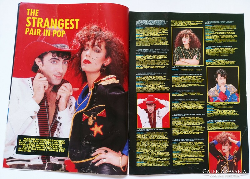 Patches magazin 88/1/8 Wet Wet Wet + Billy Idol poszterek Scarlet Fantastic
