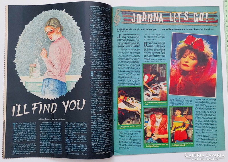Patches magazin 82/5/22 Haricut 100 poszter Modern Romance Joanna Lewis Anna Maria Mobiles