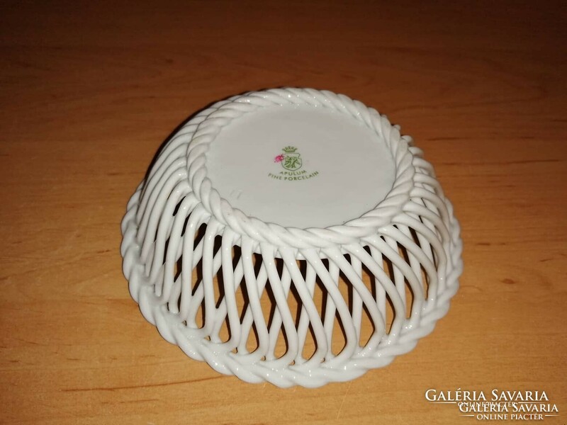 Apulum porcelain bowl with openwork edge flower pattern 13 cm (23/d)