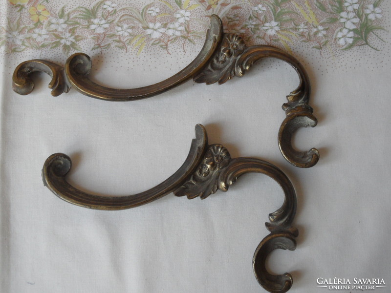 Antique copper furniture beater and copper decoration ( 2 + 2 pcs. )