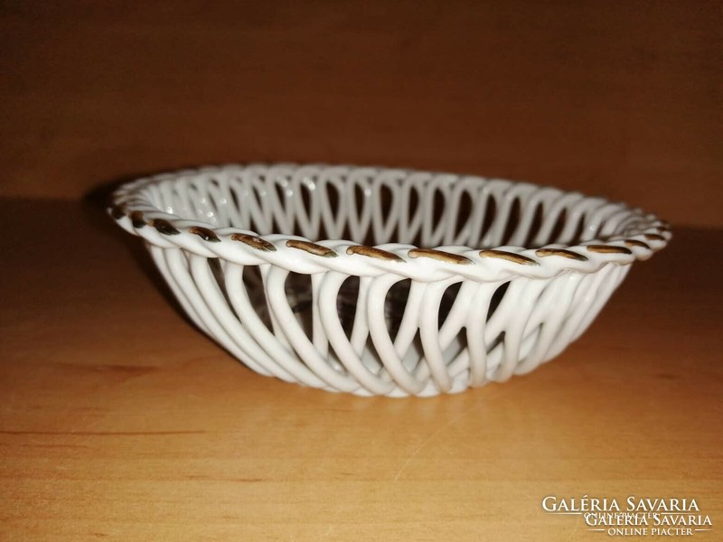 Apulum porcelain bowl with openwork edge flower pattern 13 cm (23/d)