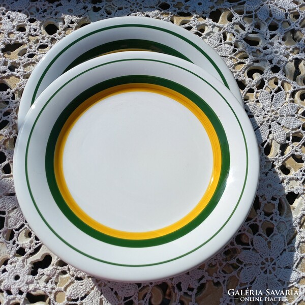 2 thicker Italian plates