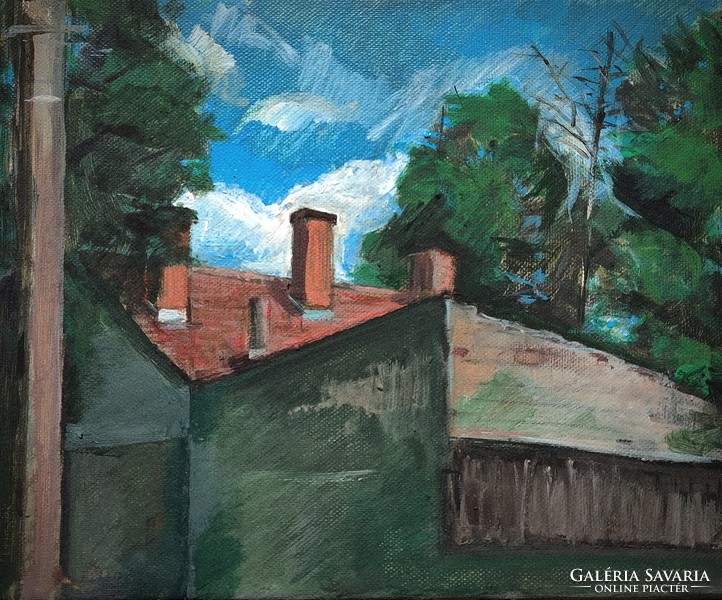 Gábor Tunyogi: roof 2. Painting