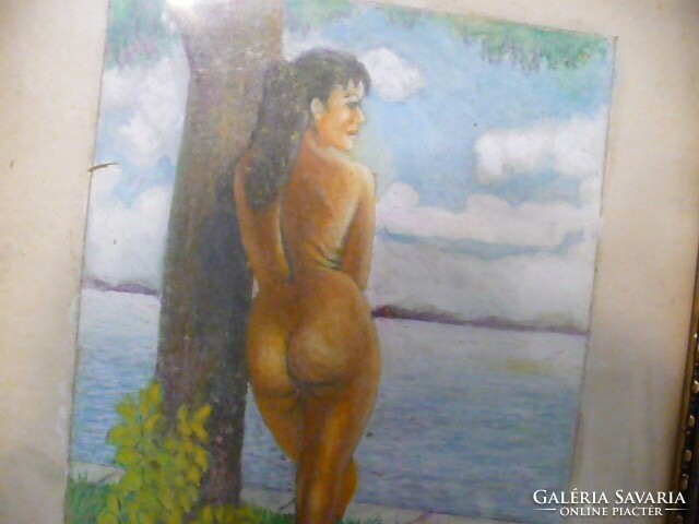 Female nude painting