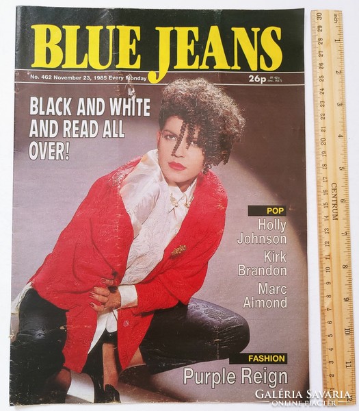 Blue jeans magazine 85/11/23 marc almond poster holly johnson kirk brandon belouis some