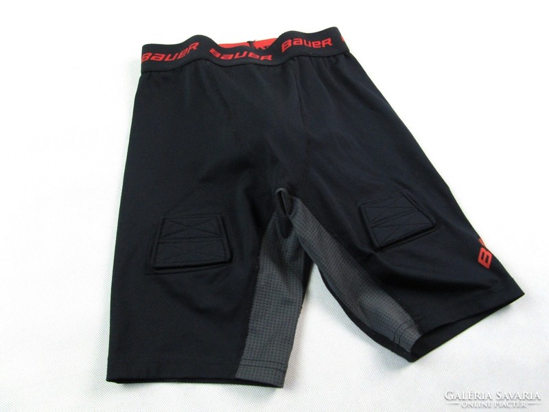 Original bauer (s) men's compression sports shorts with suspenders