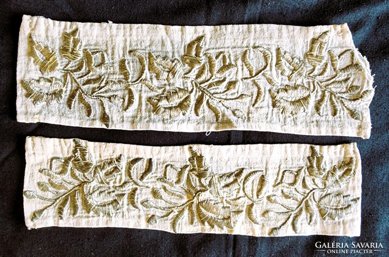 xvii. Sz apacá zárdamunk golden embroidery embroidered with metal thread Hungarian needlework pair of hands museal