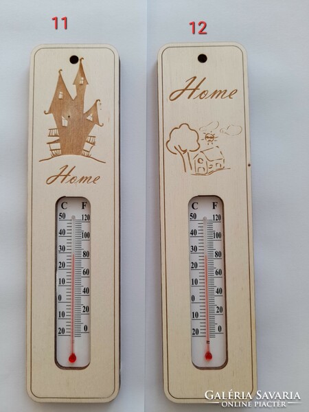 Fa hőmérő dekoráció