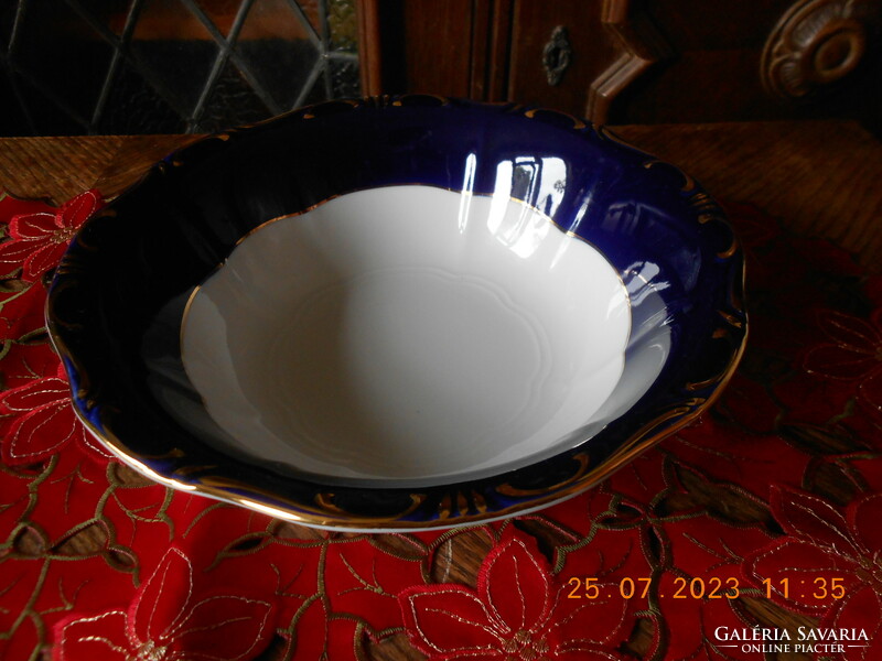 Zsolnay pompadour iii compote / salad serving bowl