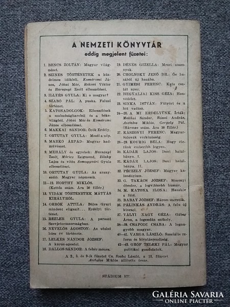 Nemzeti Könyvtár, három füzet (1941)