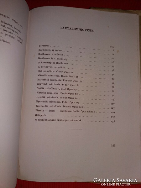 1943. Falk géza: all of Beethoven's symphonies and his biography in good condition Szöllősy book publishing