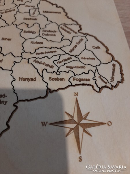 Nagy-Magyarország fa puzzle