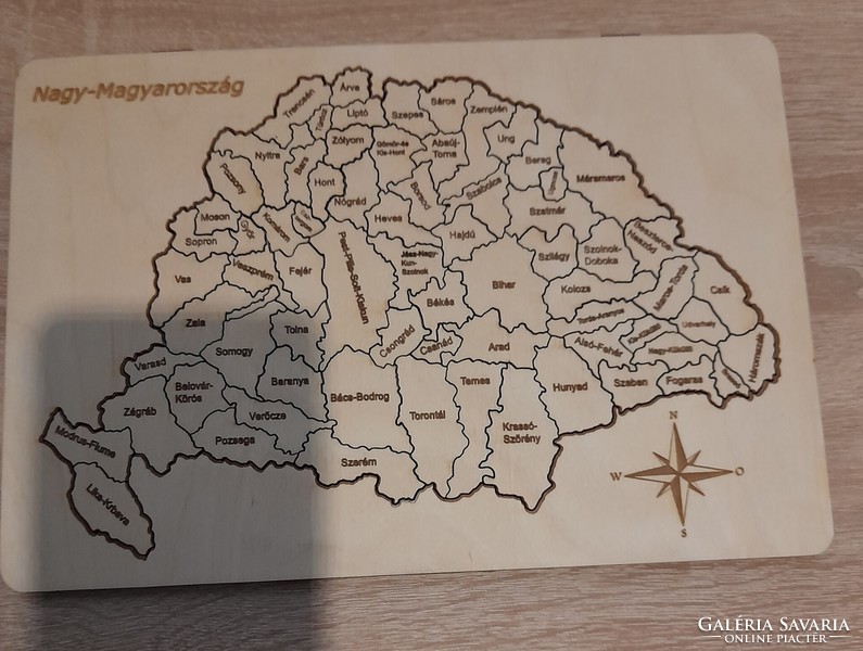 Great Hungary wooden puzzle