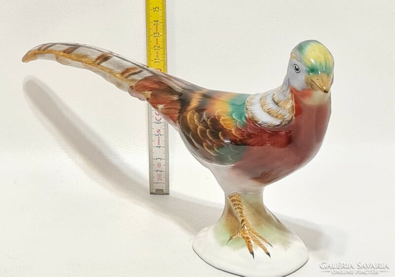 Bodrogkeresztúr pheasant ceramic figure (2780)