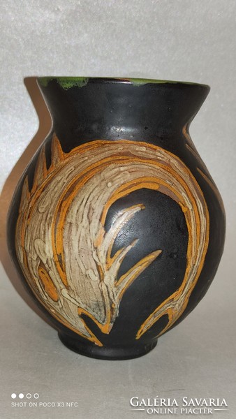 Gorka livia ceramic fish motif vase