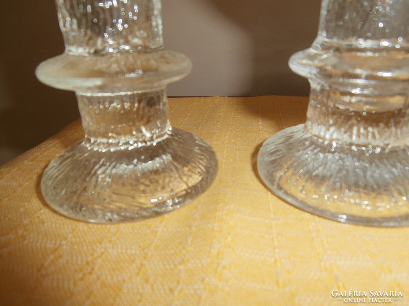 Littala ice glass Scandinavian desing candle holders