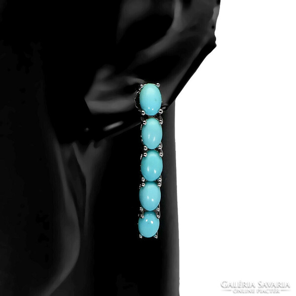 Real turquoise with 925 silver earrings