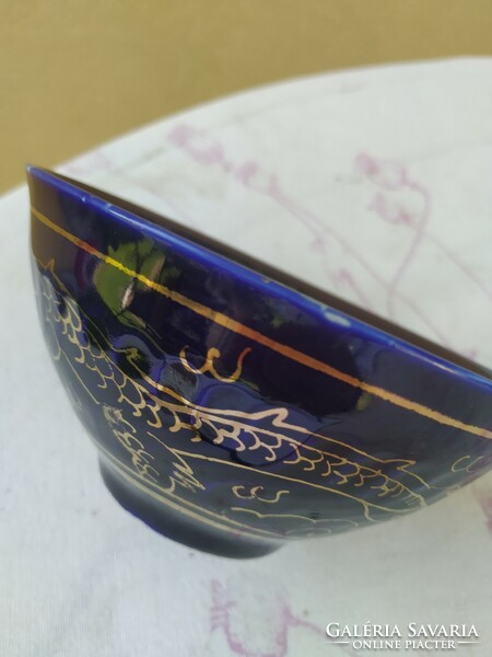 Porcelain, blue gold pattern bowl, bowl for sale!