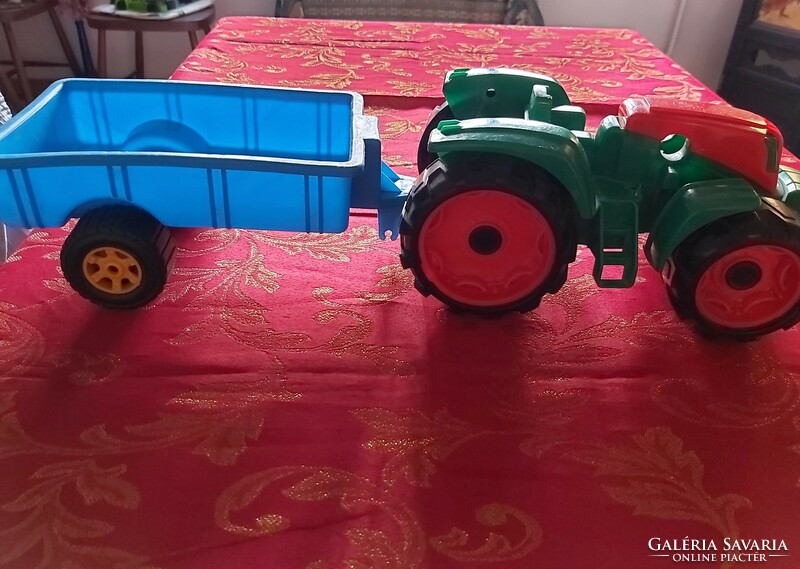 Játék jármű traktor vontatóval