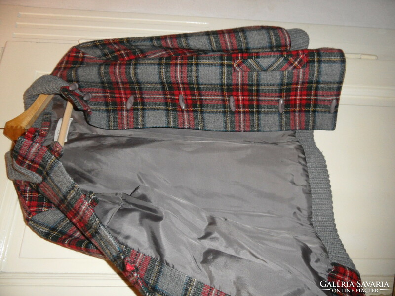 Older miss antonette plaid women's fabric jacket, blazer (m/l)
