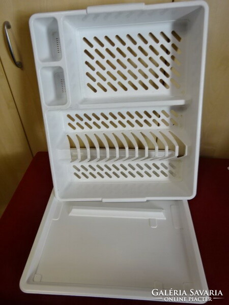 Plastic, large dish dryer, tray size: 45.5x38 cm. Jokai.