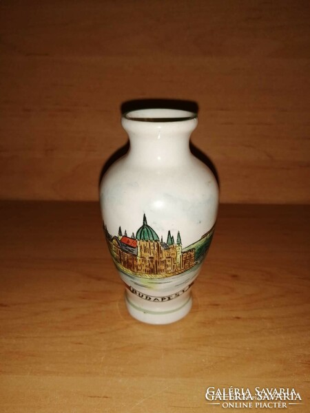 Bodrogkeresztúri kerámia Budapest emlék váza 9 cm (0-3)
