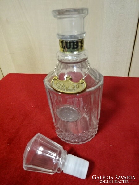 Club 99 whiskey bottle, total height 27 cm. Jokai.