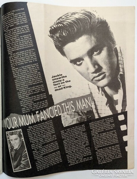 Jackie magazin 87/6/27 Phillip Schofield poszter Ralph Macchio David Bowie Elvis Presley