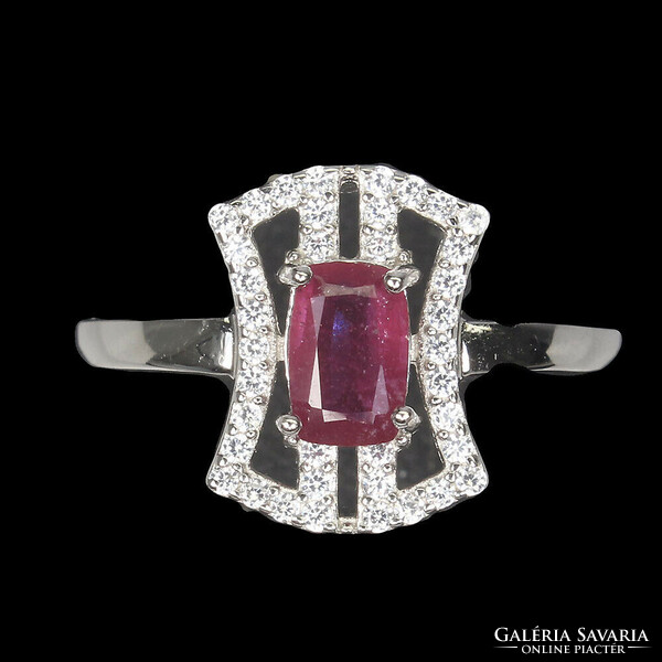 56 Os real ruby 925 silver ring