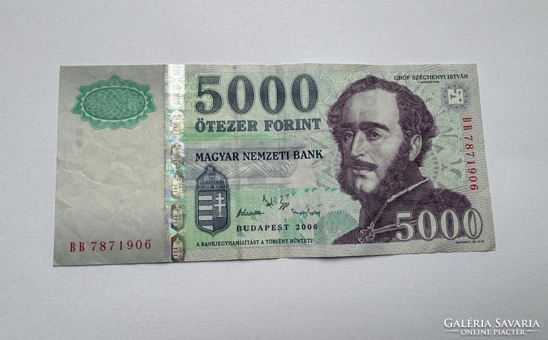 5000 Forint bankjegy 2006 BB