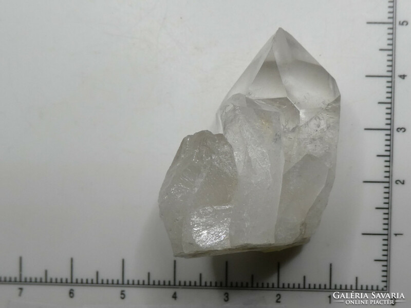 Natural, raw, rock crystal quartz group. Collector's item, mineral ornament. 35 grams