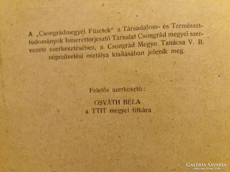 1955 Könyv Berecz Árpád: Csongrád megye felszabadítása hadtörténet SZEGED