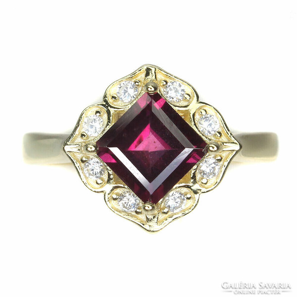 57 And real garnet 925 silver ring