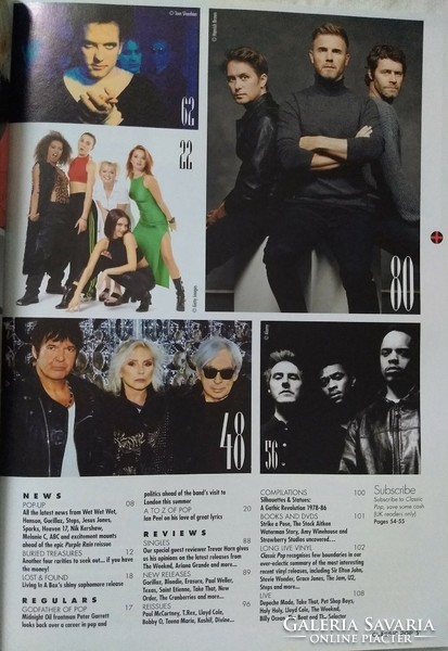 Classic Pop magazin 17/6 Bananarama Cure Smiths Take That Blondie Björk Adam Ant Depeche Mode Madnes