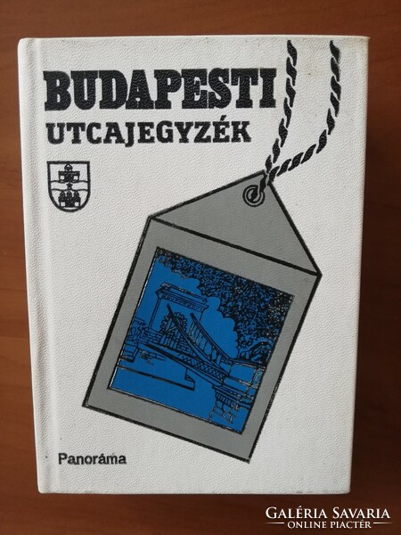 Budapest street directory 1989.