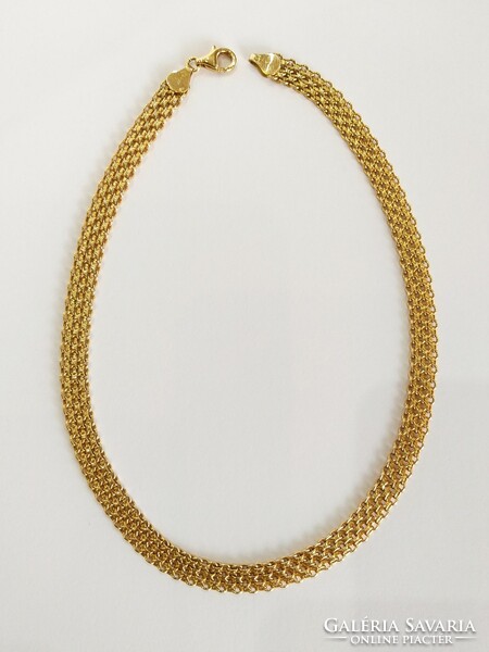 14 Karat, 12.7 g. Multi-row gold necklace (no. 23/41)