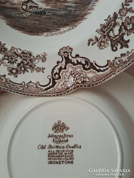 English johnson bros old britain castle soup plates