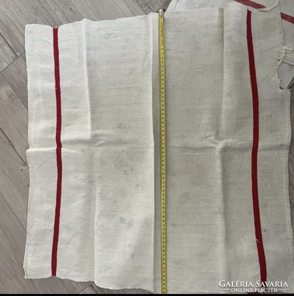 Home-woven-4 hand-woven, thicker linen kitchen towels, tablecloth 65x65cm