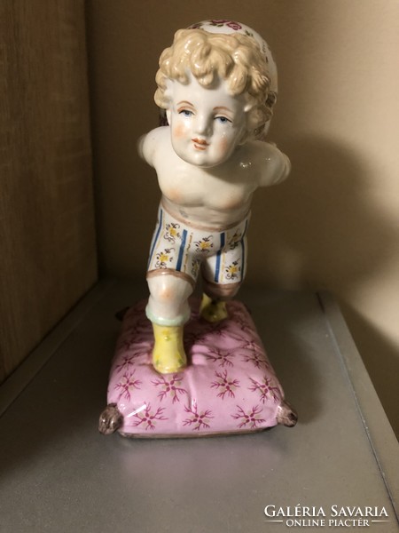 Antique capodimonte putto porcelain